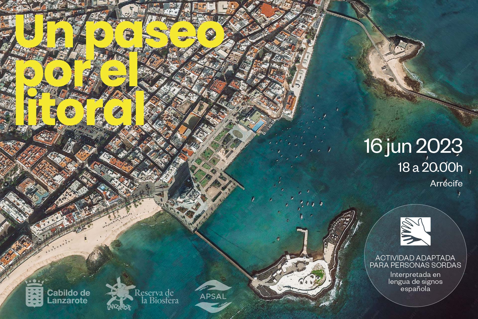 Paseo por el litoral de La Marina de Arrecife por el 30º aniversario de Lanzarote como Reserva de la Biosfera