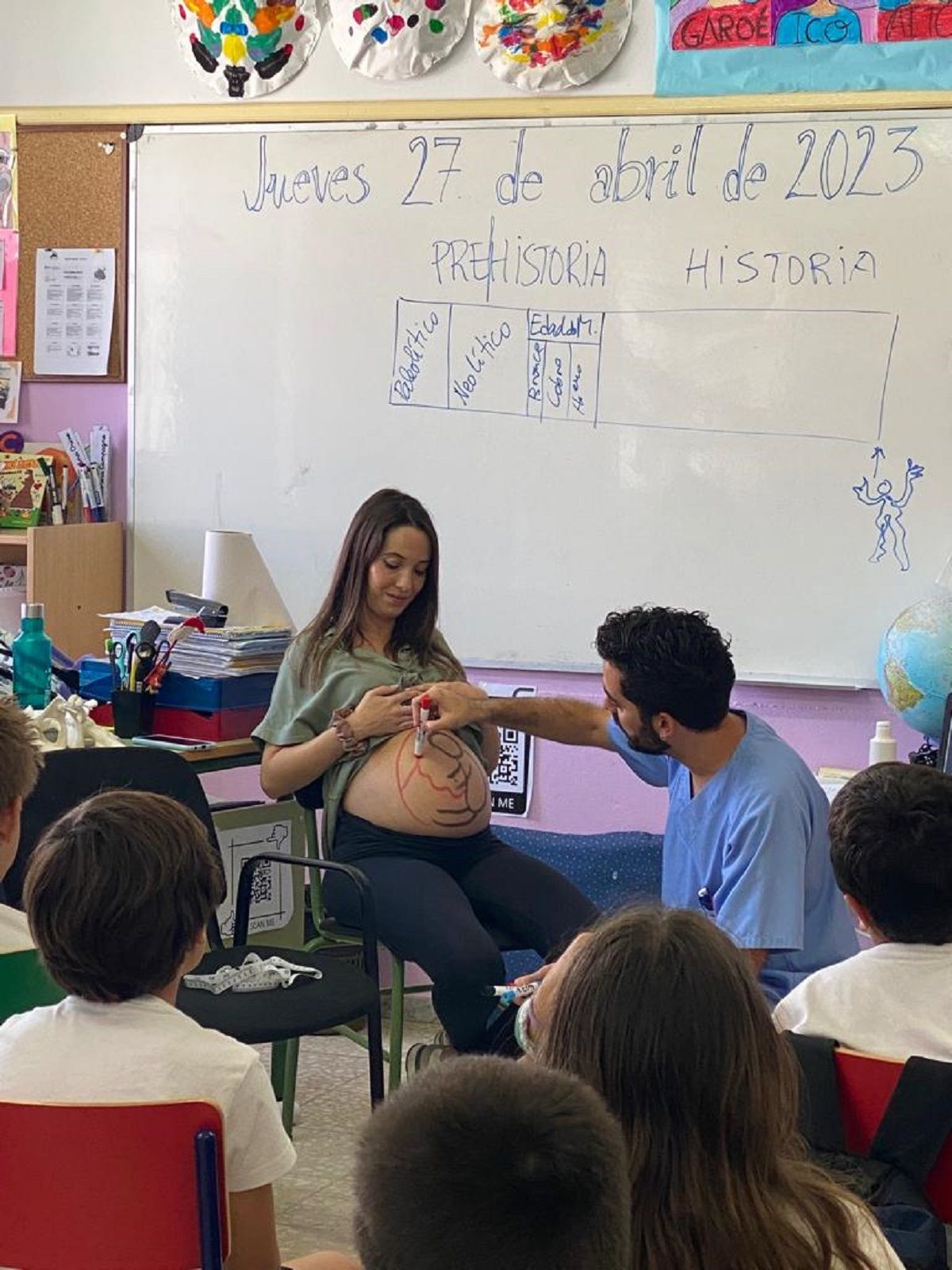 El taller escolar "Nacer, morir, amar, cuidar" con participantes embarazadas