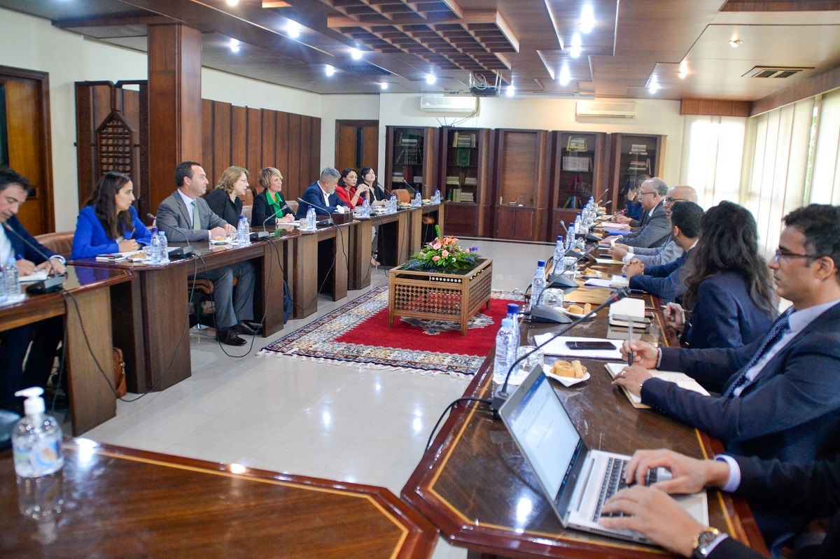 Imagen de la reunión técnica para avanzar en la reapertura de la conexión marítima con Marruecos