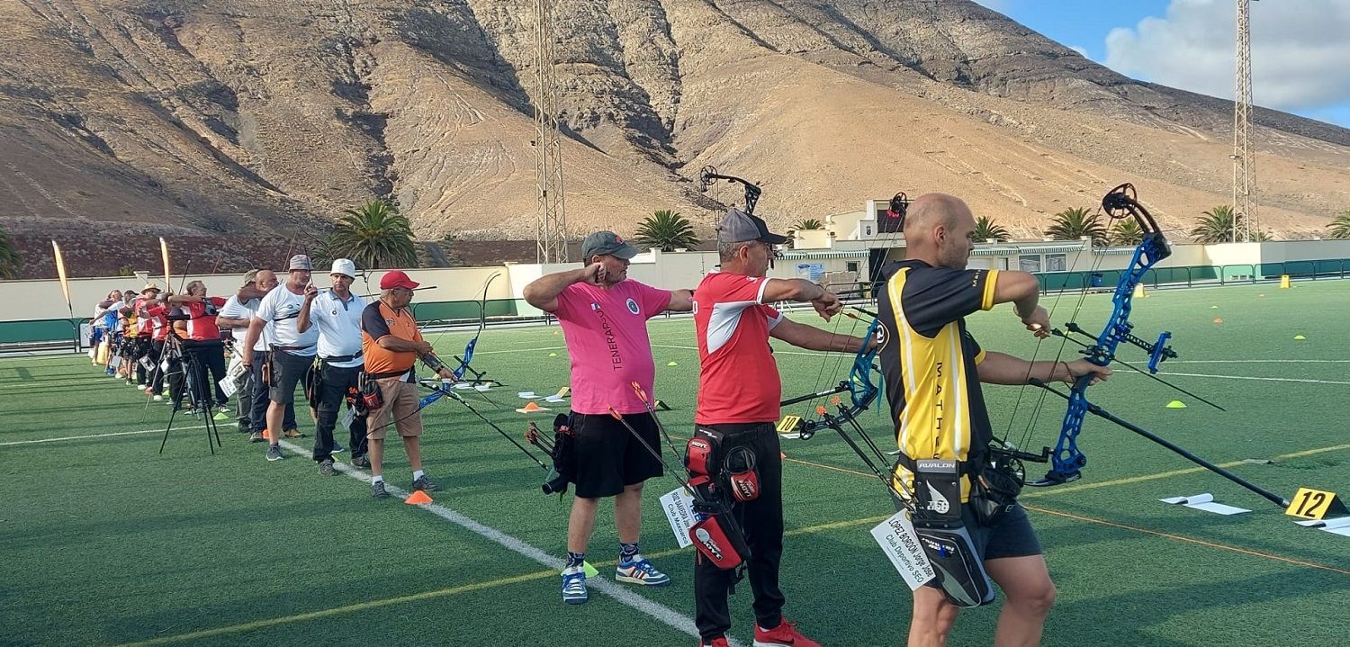 Arqueros en el Campeonato de Canarias de Tiro con Arco al Aire Libre