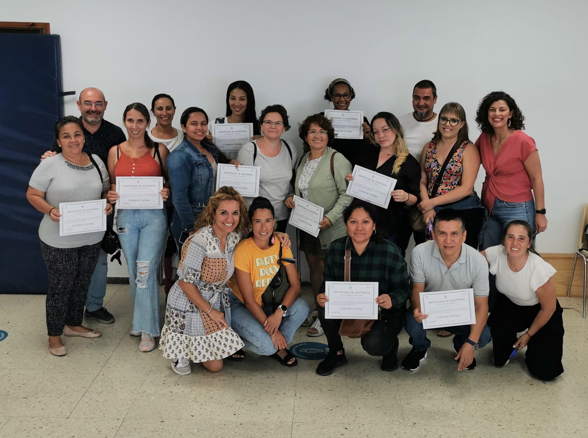 Participantes en el taller de personas cuidadoras