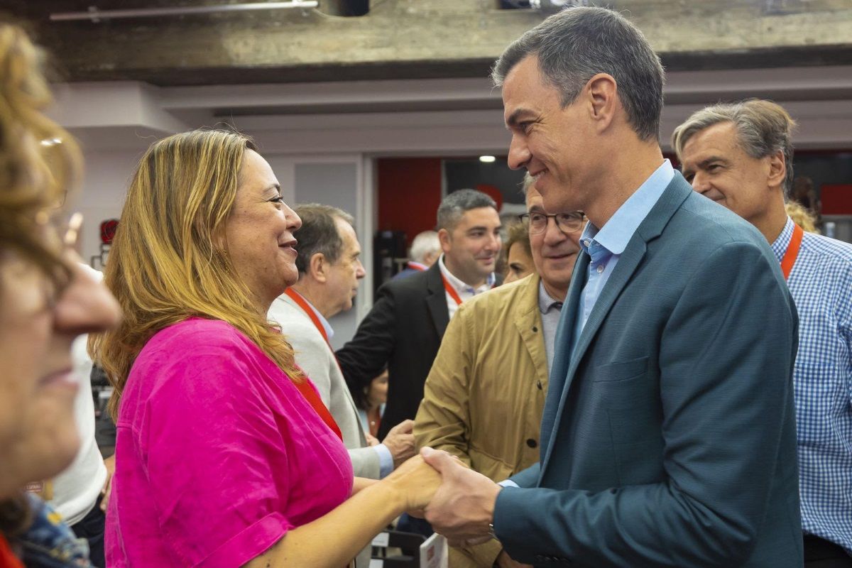 Loly Corujo con Pedro Sánchez