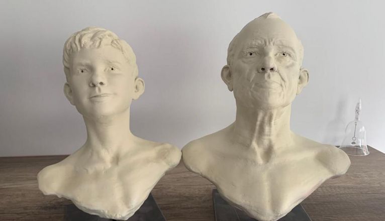 Retrato fisiológico en 3D de cómo se vería Albertito a sus 63 años