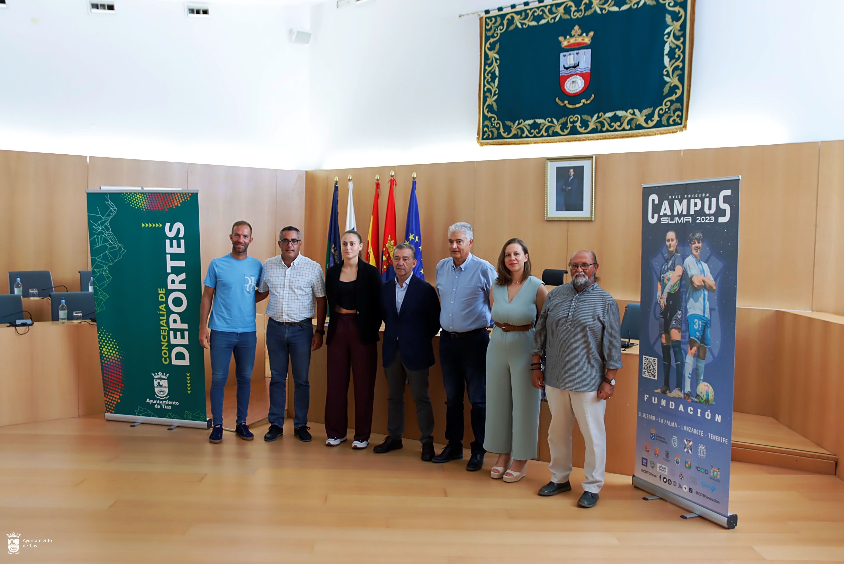 Un momento de la presentación del XVII Campus Suma de la Fundación Canaria del CD Tenerife