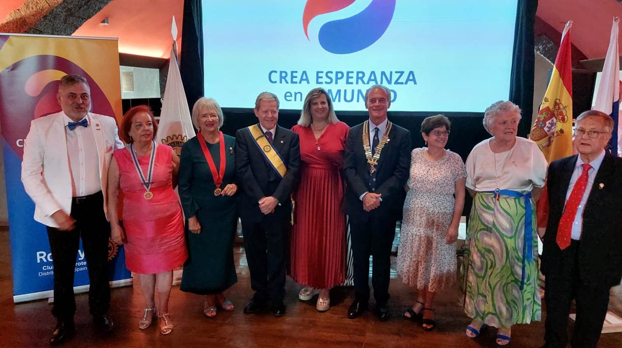 La nueva junta directiva de Rotary Club Lanzarote 2023 2024