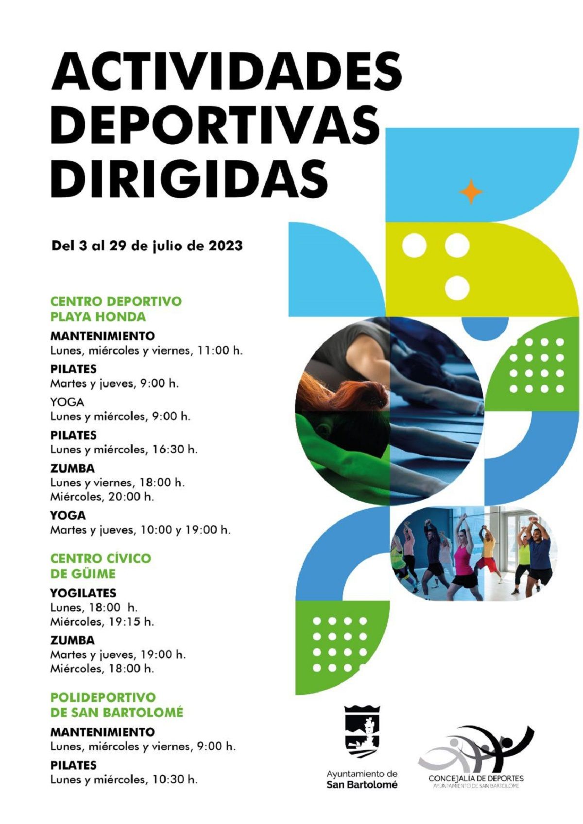 Actividades deportivas en verano en San bartolome