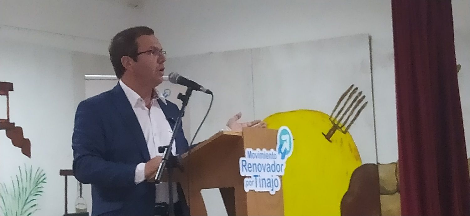 El portavoz del Movimiento Renovador de Tinajo, Antonio Morales