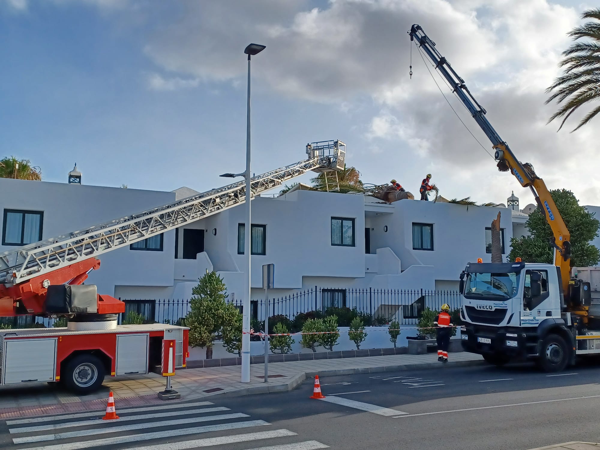Incidentes por el viento en Lanzarote