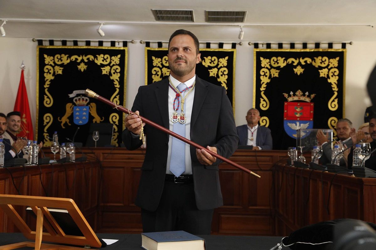 El nuevo alcalde de Arrecife, Yonathan de León (Foto: José Luis Carrasco)