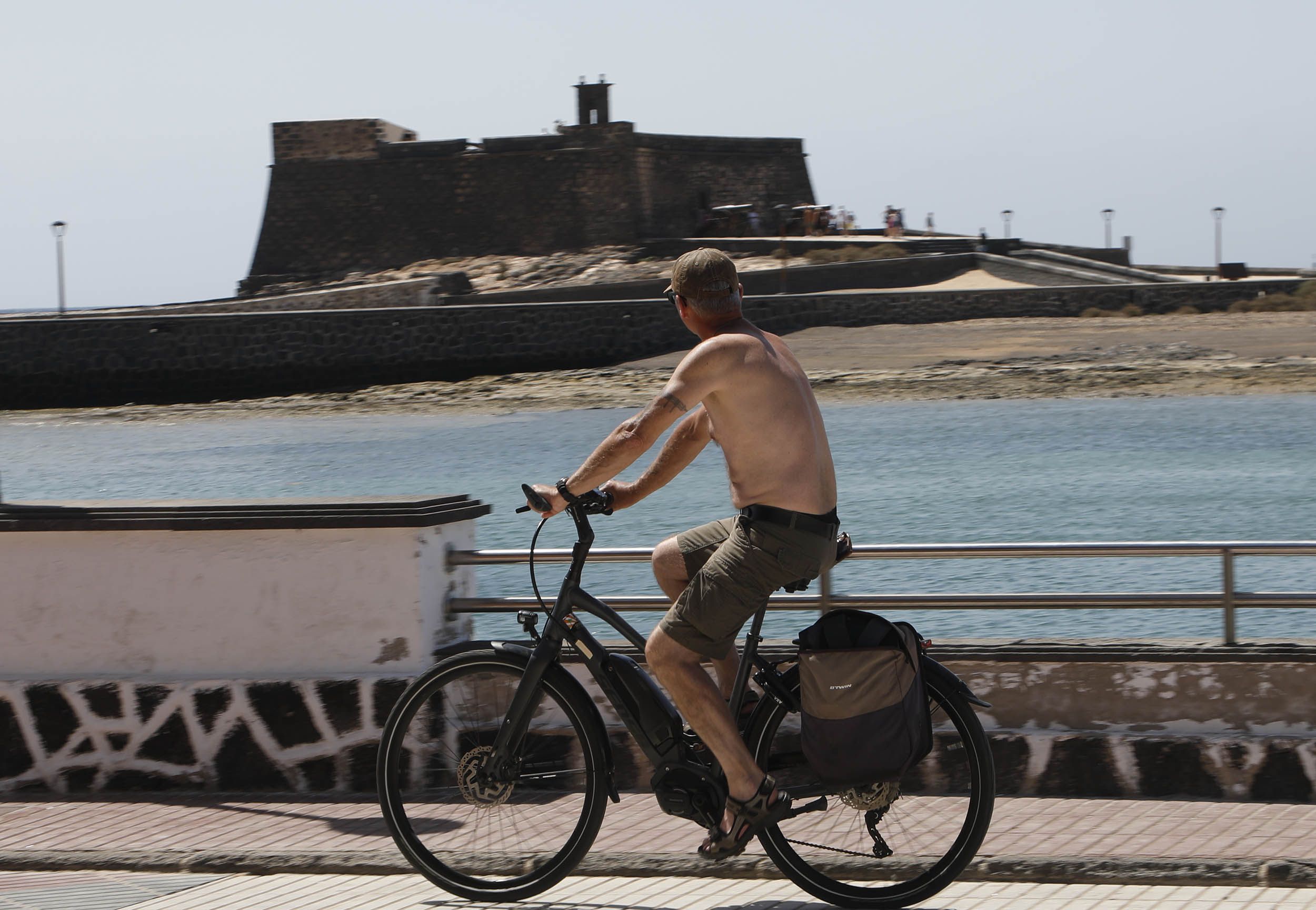 El calor en Arrecife este verano. Foto: José Luis Carrasco.