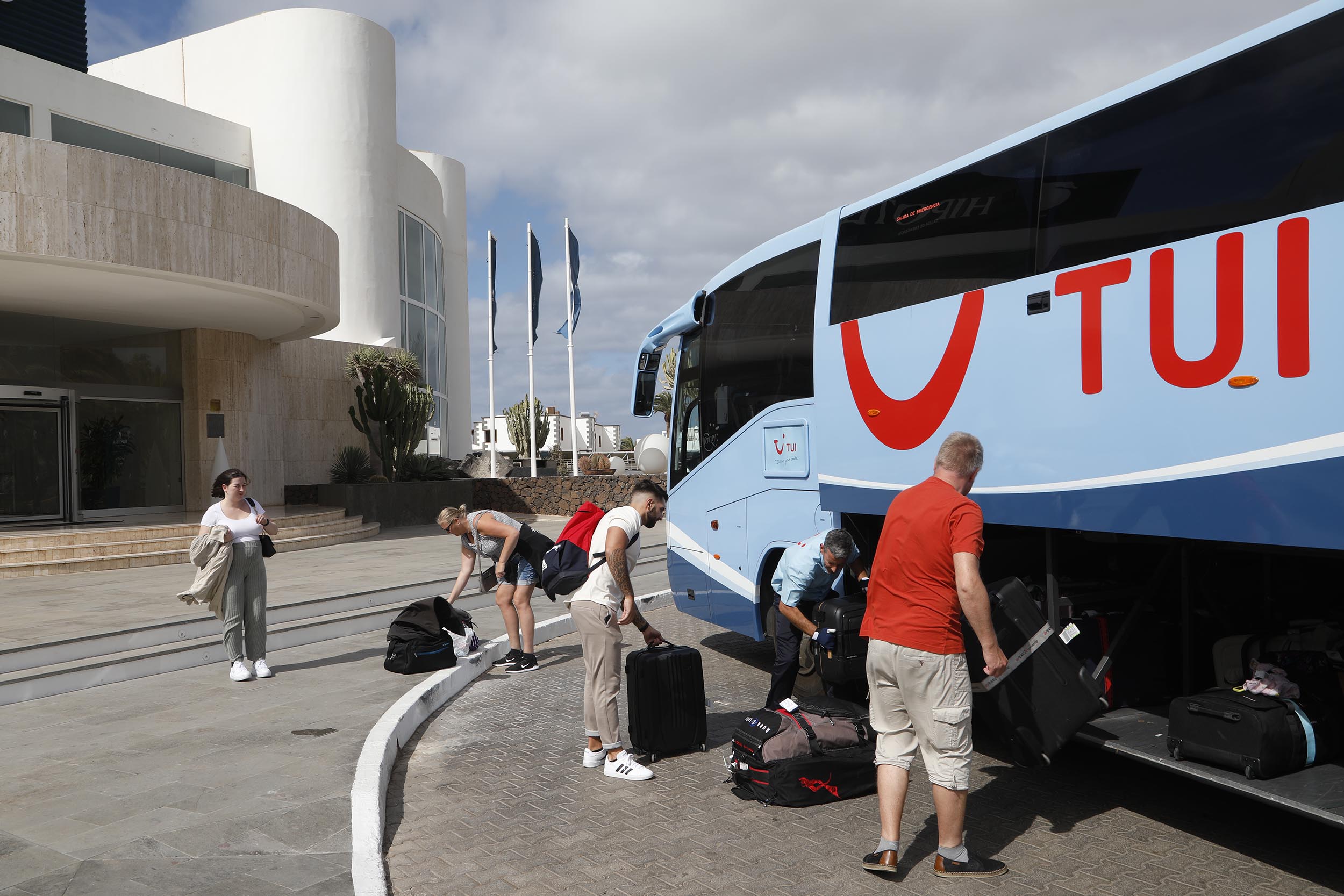 Tourists in hotels in Lanzarote. Photo: José Luis Carrasco.