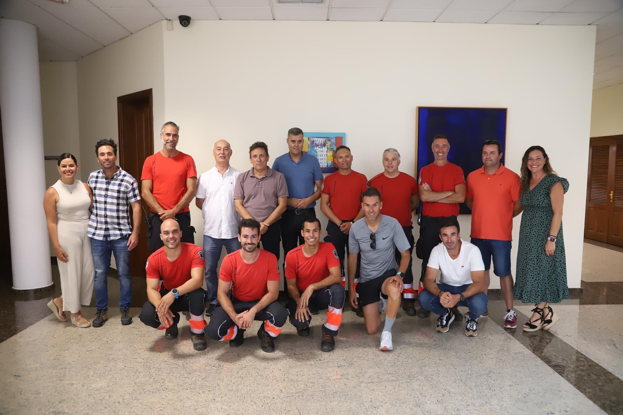 Toma de posesión nuevos bomberos. Foto: Cabildo de Lanzarote.