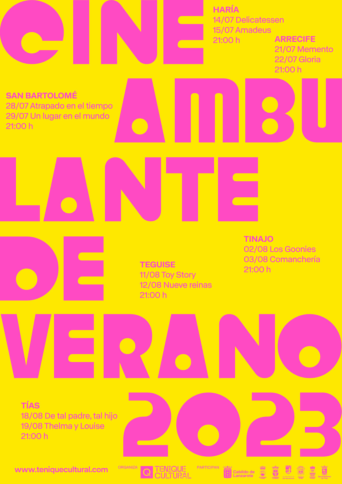 Cartel del Cine Ambulante de Lanzarote 