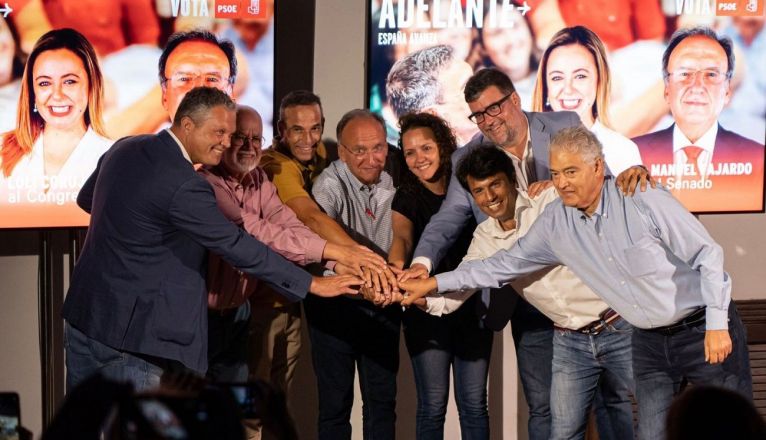 Manuel Fajardo Palarea, Isidro Pérez, Marcos Bergaz y su equipo