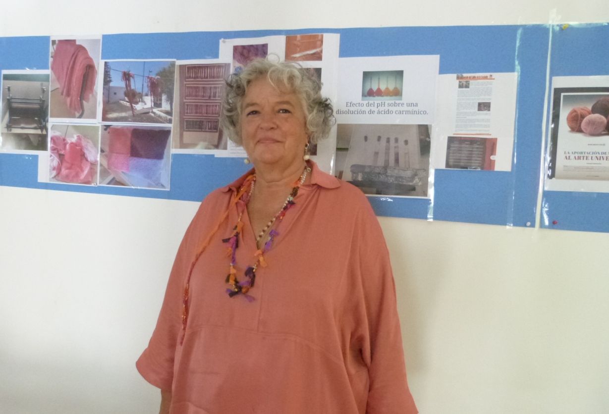 Margarita Negro en la exposición en la Democracia