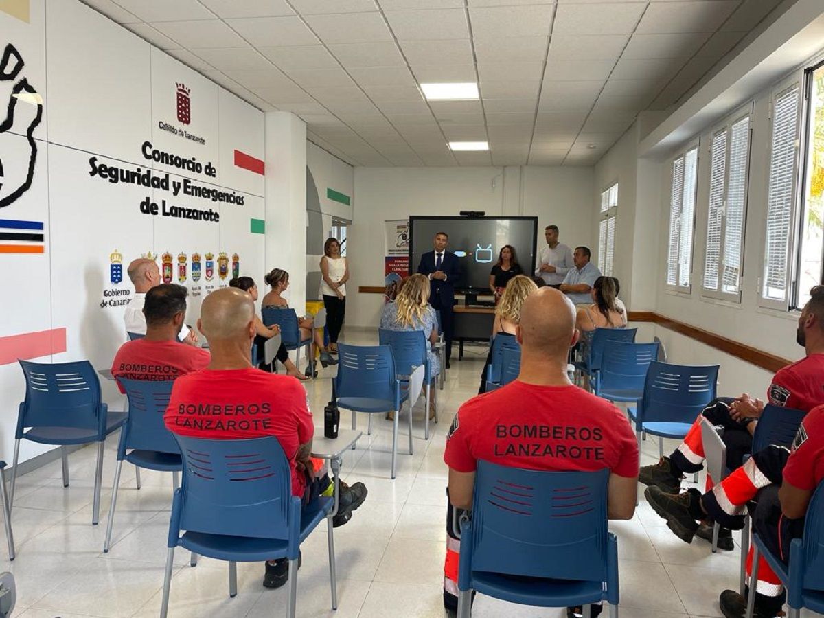 Reunión del Cabildo de Lanzarote con el Consorcio de Seguridad y Emergencias