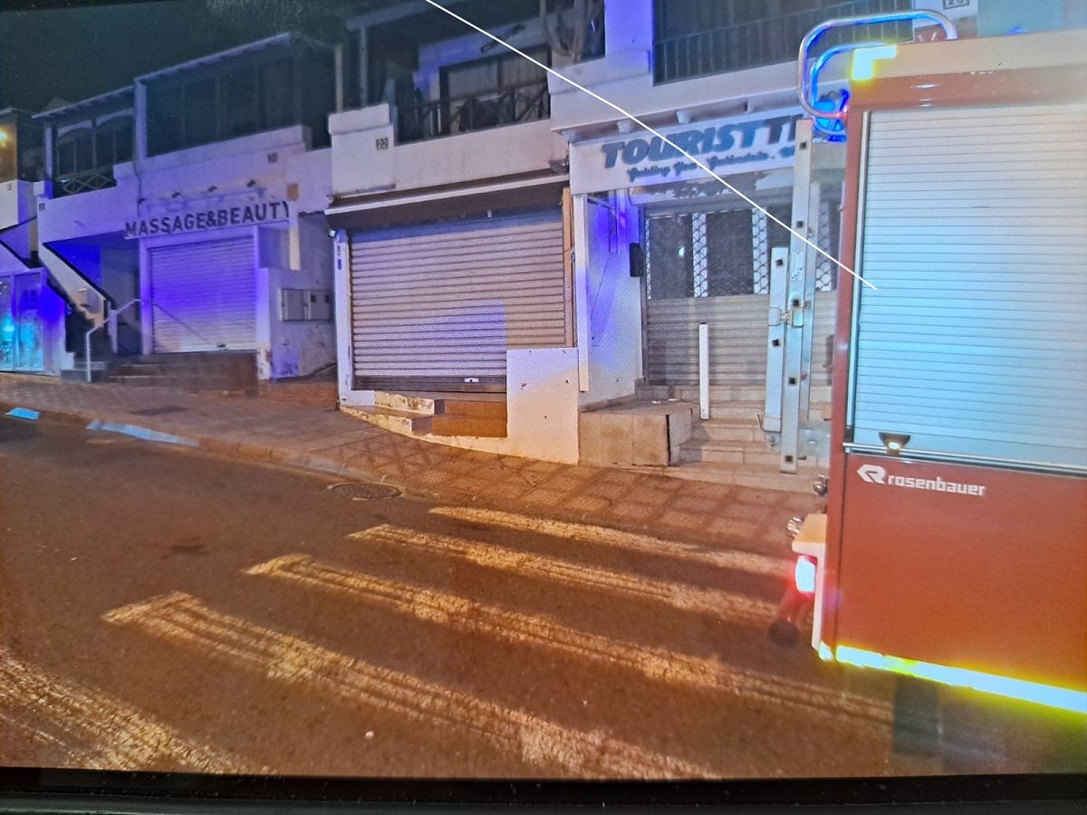 Vivienda de Puerto del Carmen en la que se ha producido el incendio