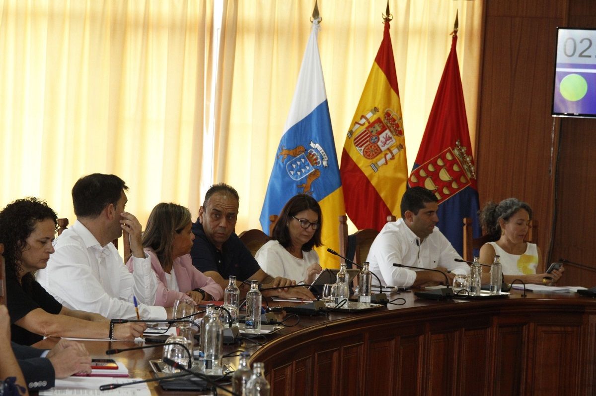 EL Grupo Socialista en el pleno del Cabildo de Lanzarote