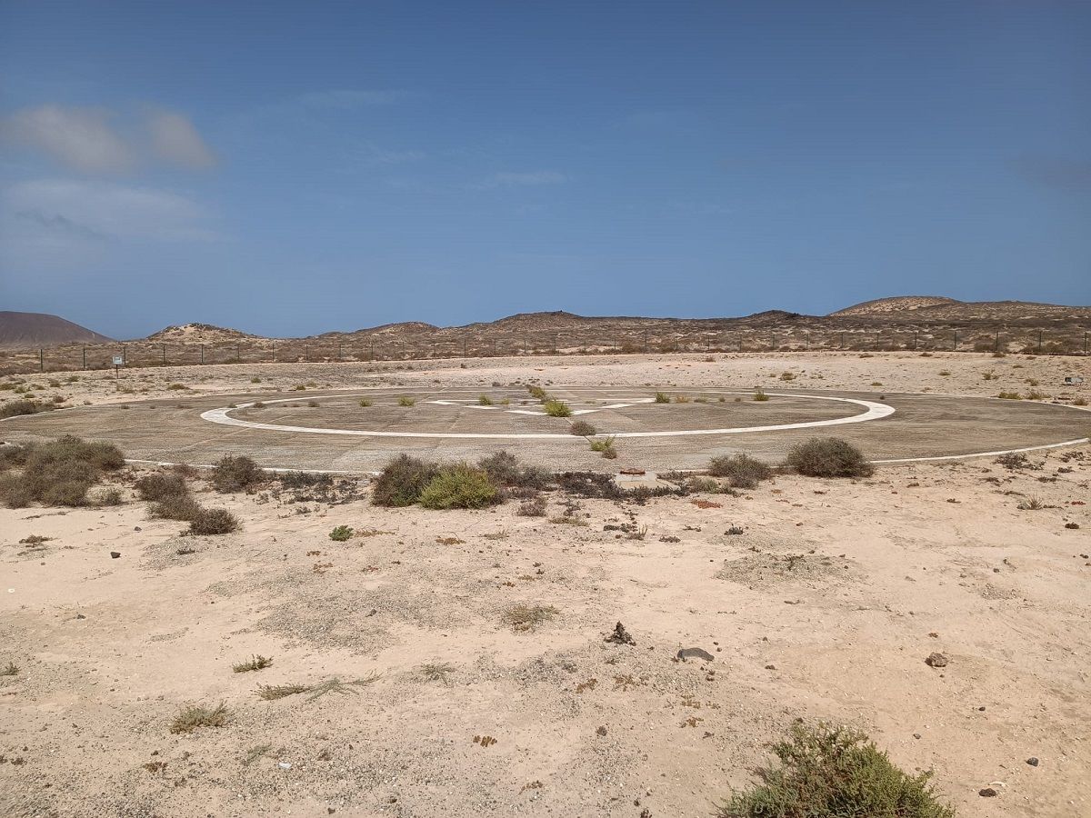 Estado actual del helipuerto de La Graciosa