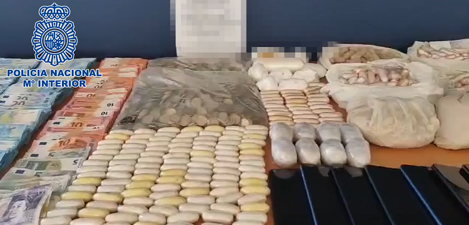 La droga incautada por la Policía Nacional