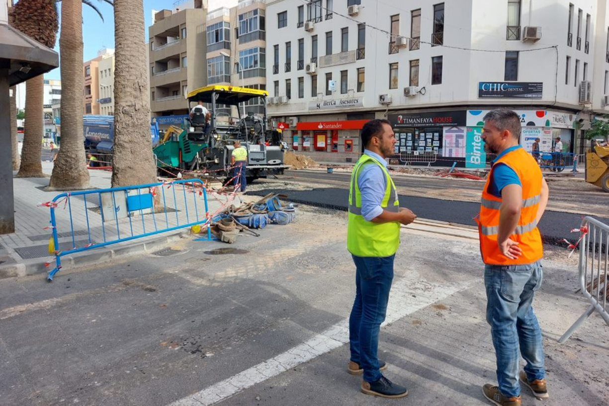 Obras en la calle Manolo Milares