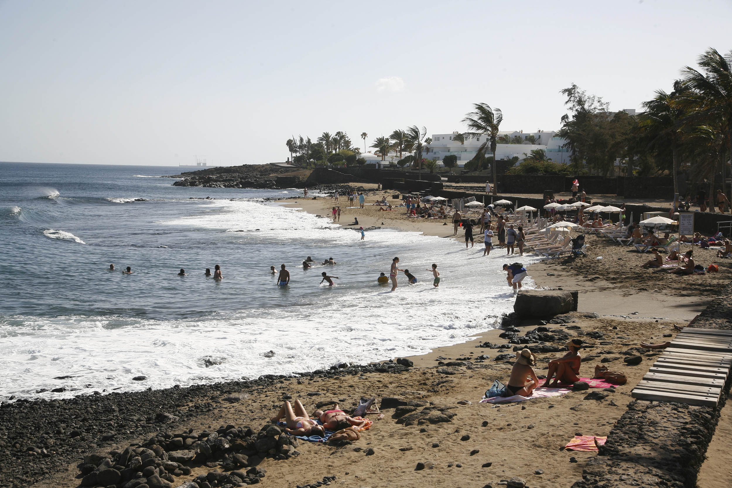 Playa Bastián en Costa Teguise. Foto: José Luis Carrasco.