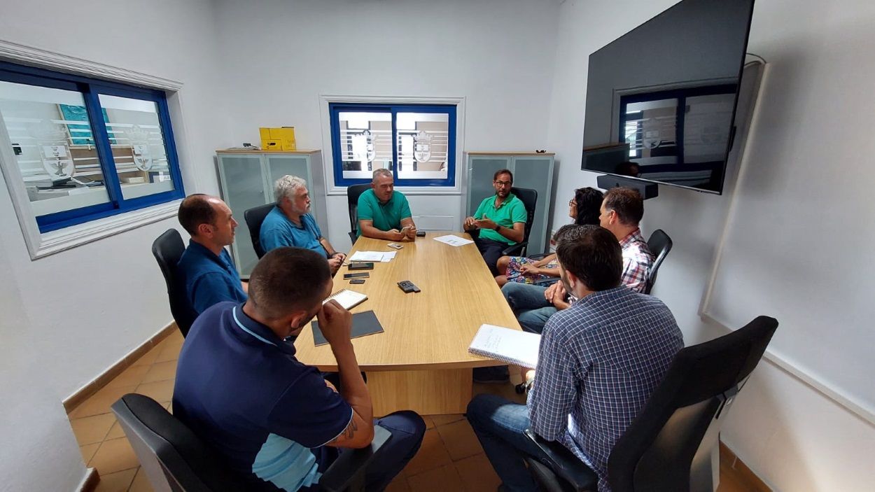 Reunión Consorcio de Agua, ayuntamiento de Arrecife y Cabildo 