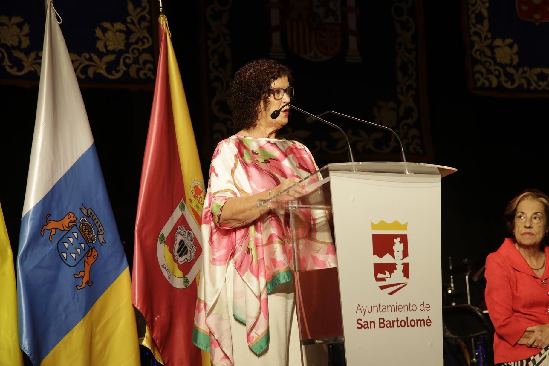 Pregón de las Fiestas de San Bartolomé. Fotos: La Voz de Lanzarote.