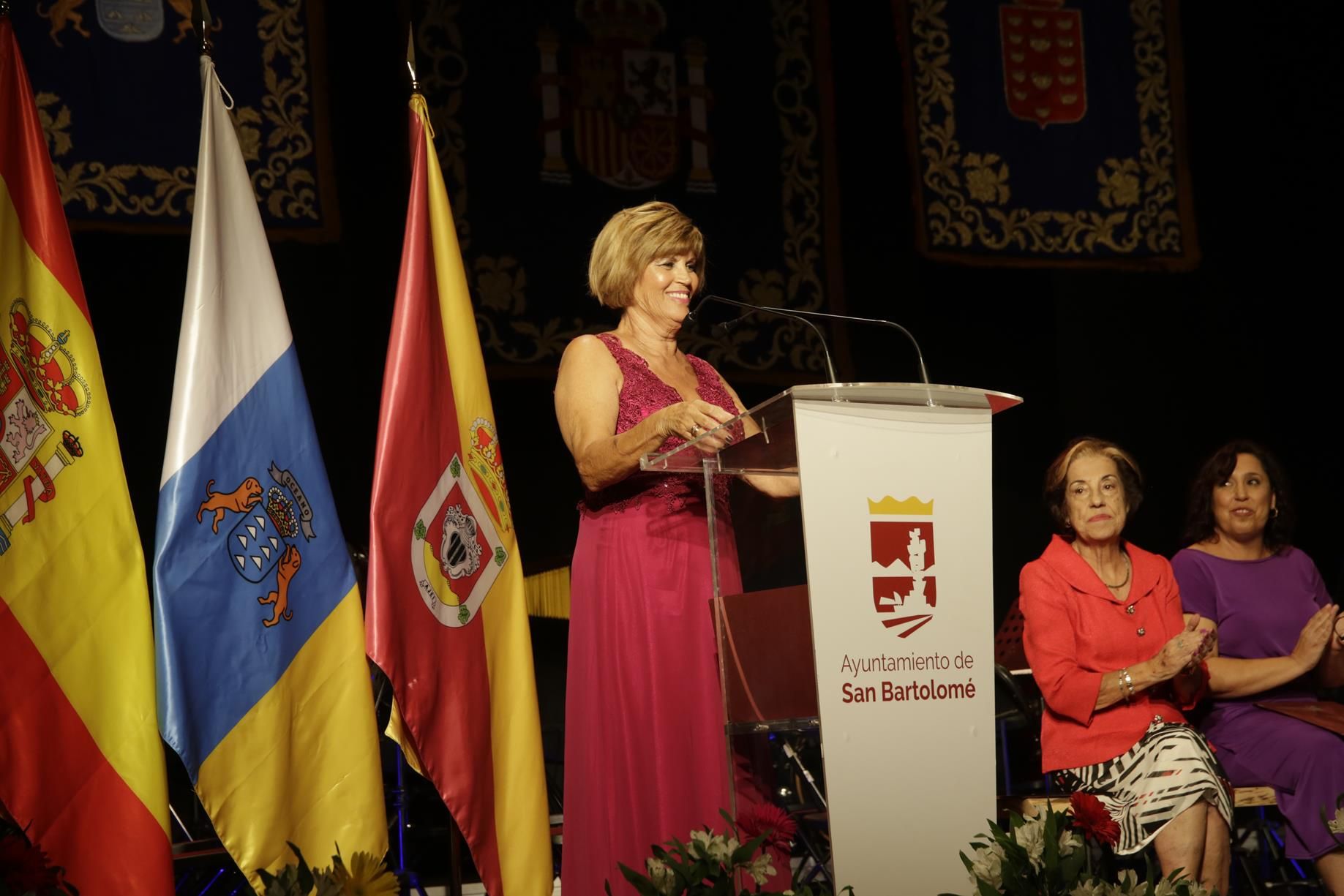 Pregón de las Fiestas de San Bartolomé. Fotos: La Voz de Lanzarote.