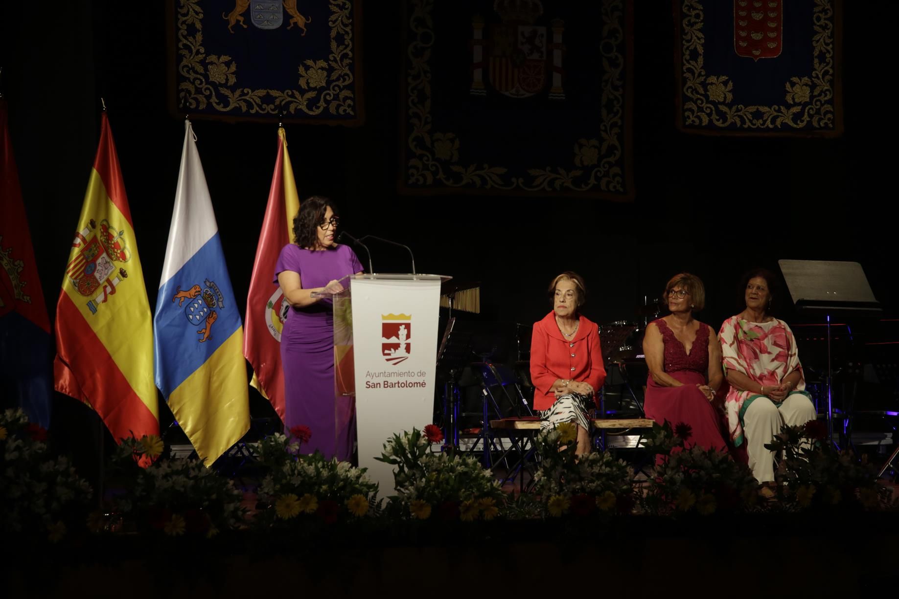 Pregón de las Fiestas de San Bartolomé. Fotos: La Voz de Lanzarote.