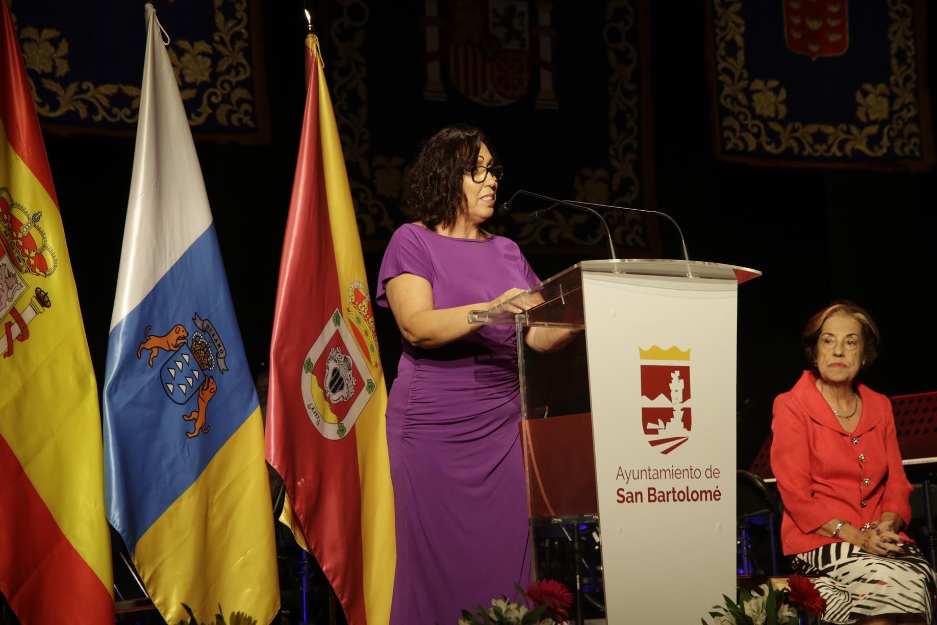 Pregón de las Fiestas de San Bartolomé. Fotos: La Voz de Lanzarote.