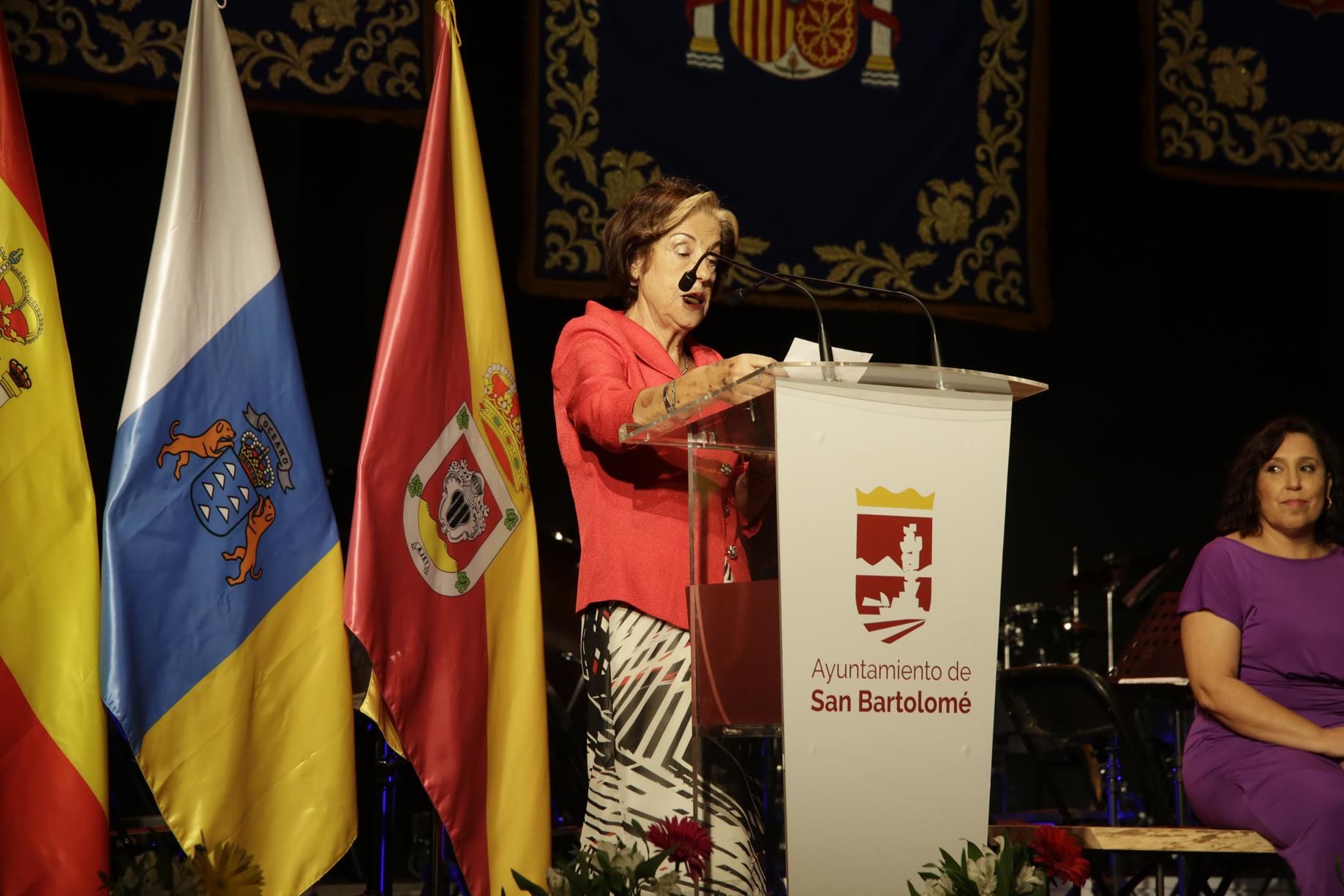 Pregón de las Fiestas de San Bartolomé. Fotos: La Voz de Lanzarote.