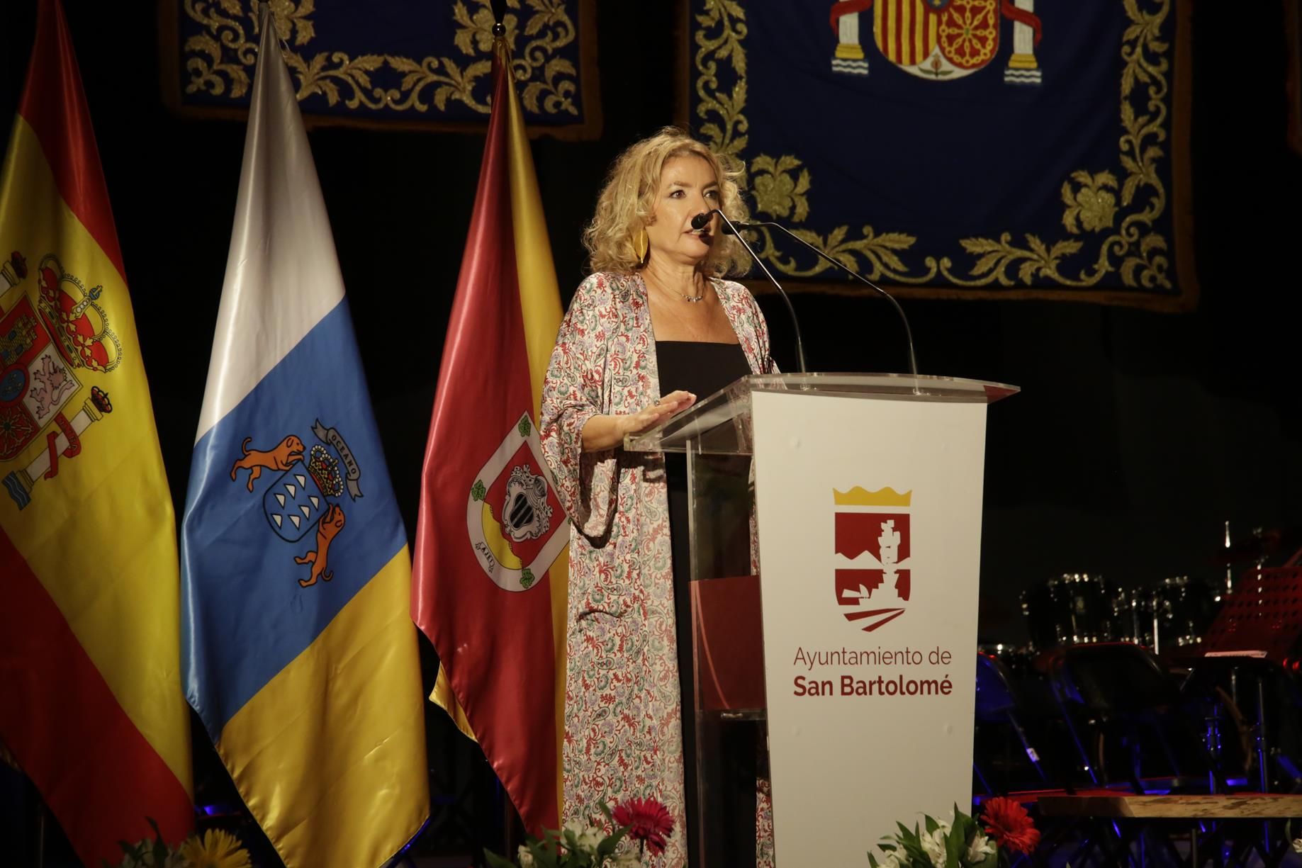 Pregón de las Fiestas de San Bartolomé. Fotos: La Voz de Lanzarote.