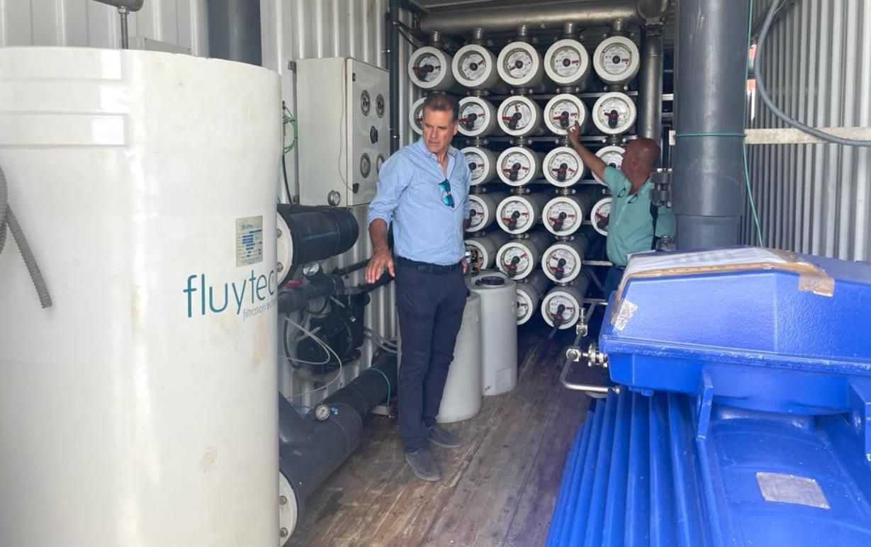 Visita de Domingo Cejas, consejero de Agua, a La Palma