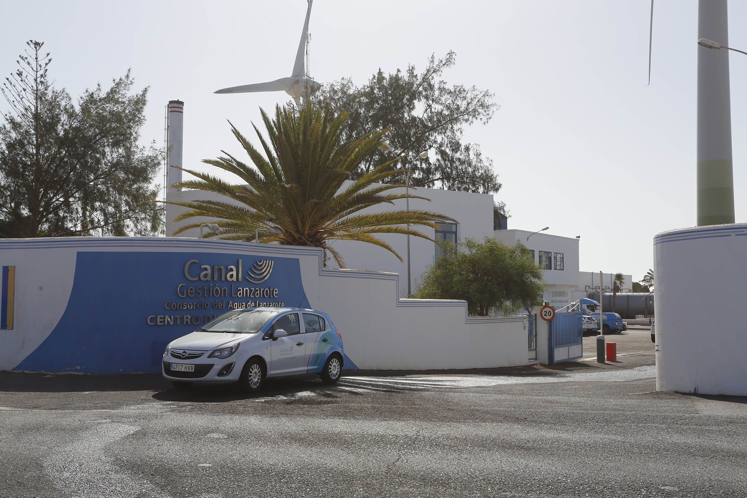 Oficina de Canal Gestión, empresa encargada de la gestión del agua en Lanzarote. Foto: José Luis Carrasco.