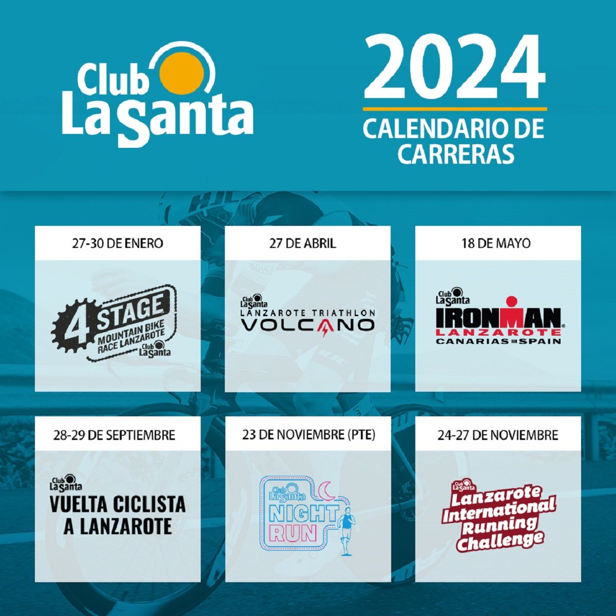Calendario Club La Santa 2024