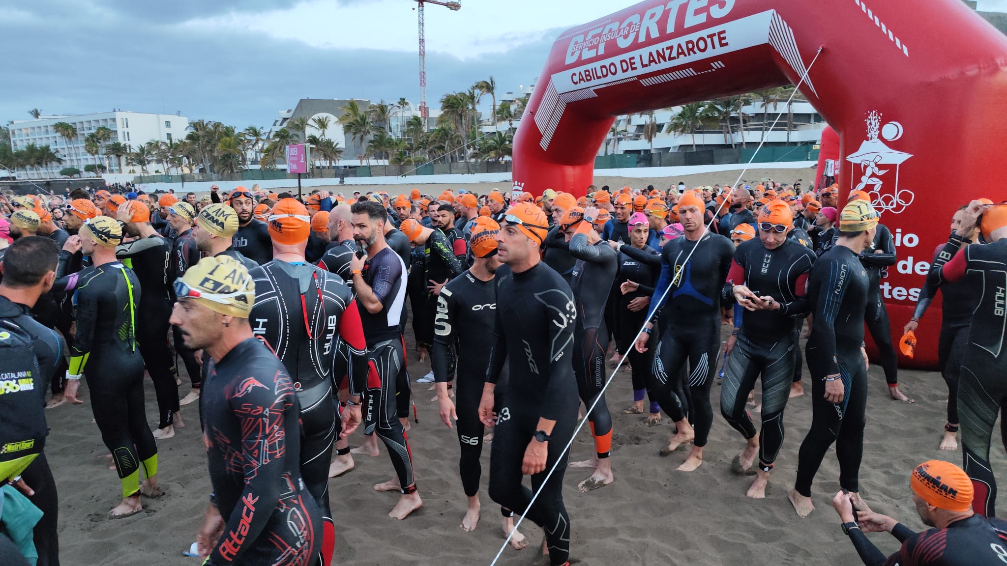 Salida del Ironman Lanzarote