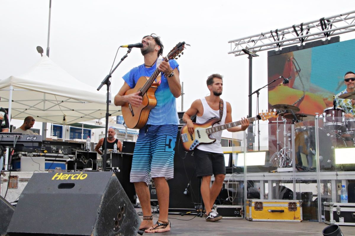 El Vega Life en concierto en Playa Blanca este pasado sábado. Foto: Ayuntamiento de Yaiza.