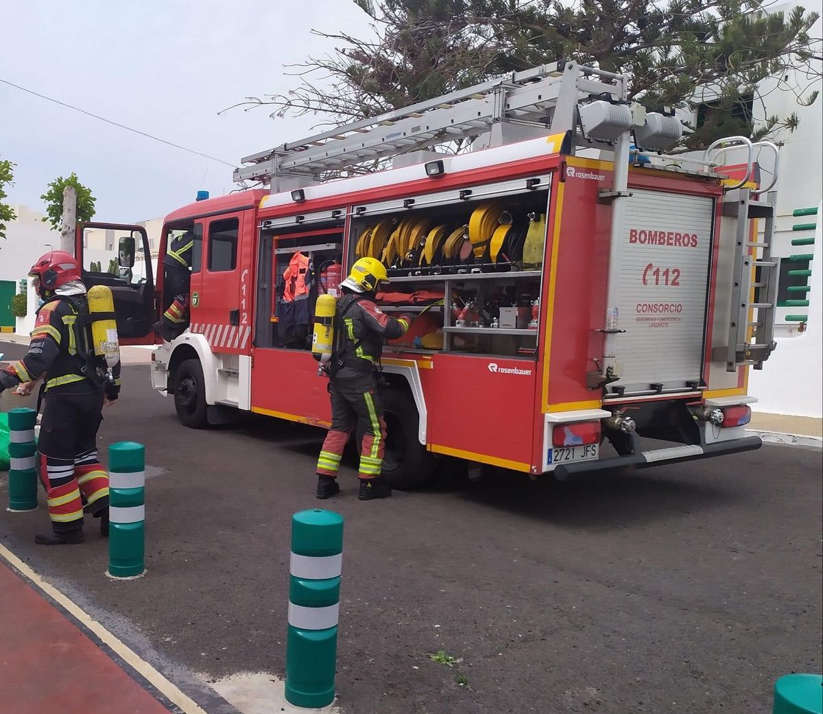 El equipo de bomberos de Lanzarote 