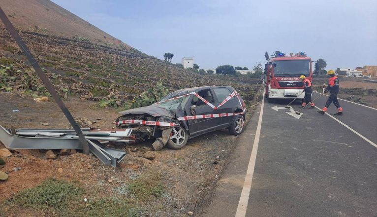 Accidente en Mozaga