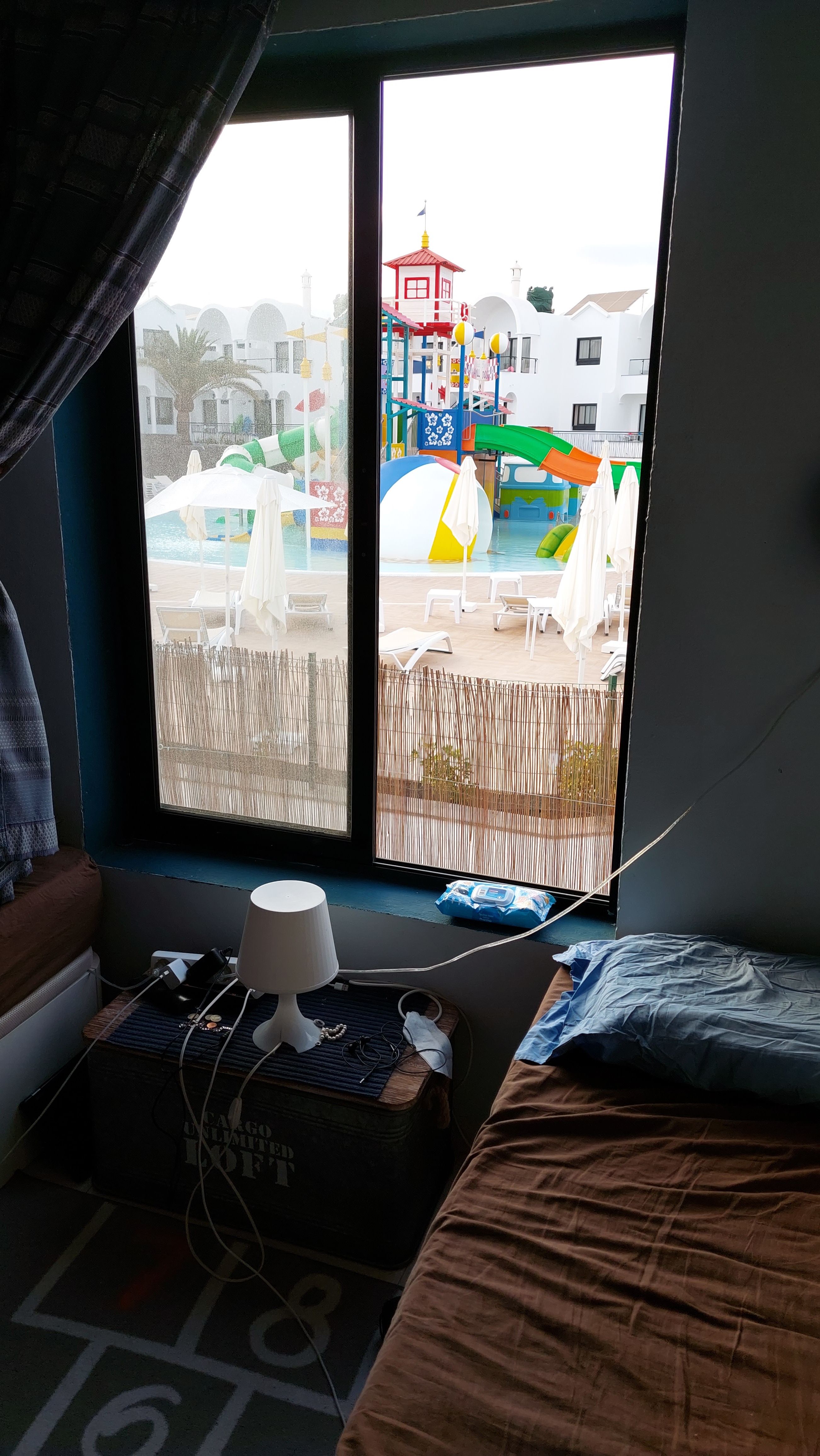 Dormitorio de niños en una vivienda de Los Gofiones en Puerto del Carmen. Foto: Vecinos de Los Gofiones en Puerto del Carmen.