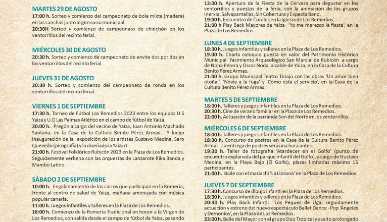 Cartel de las Fiestas de Los Remedios 2023 Cartel de las Fiestas de Los Remedios 2023