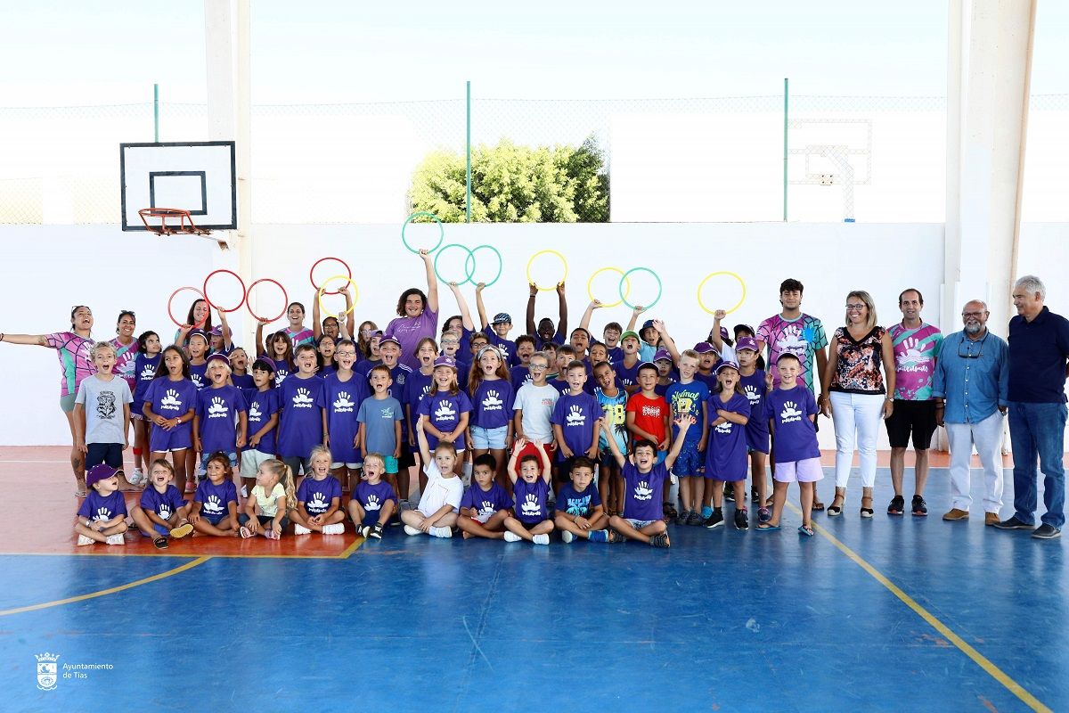 Los niños en las actividades de verano en los colegios de Tías y Puerto del Carmen