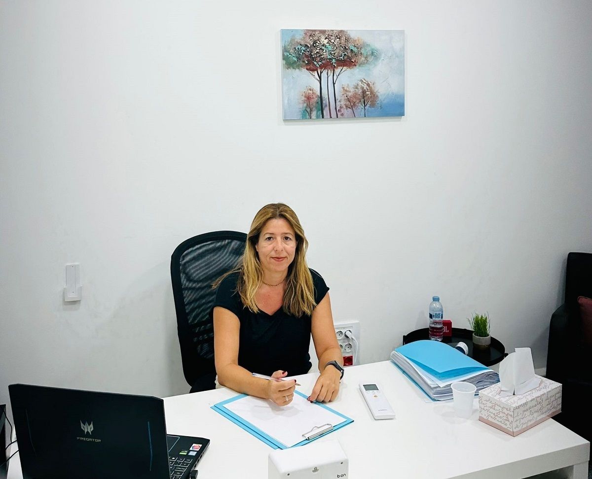 La psicóloga clínica Sonia Rigol en su consulta en Arrecife