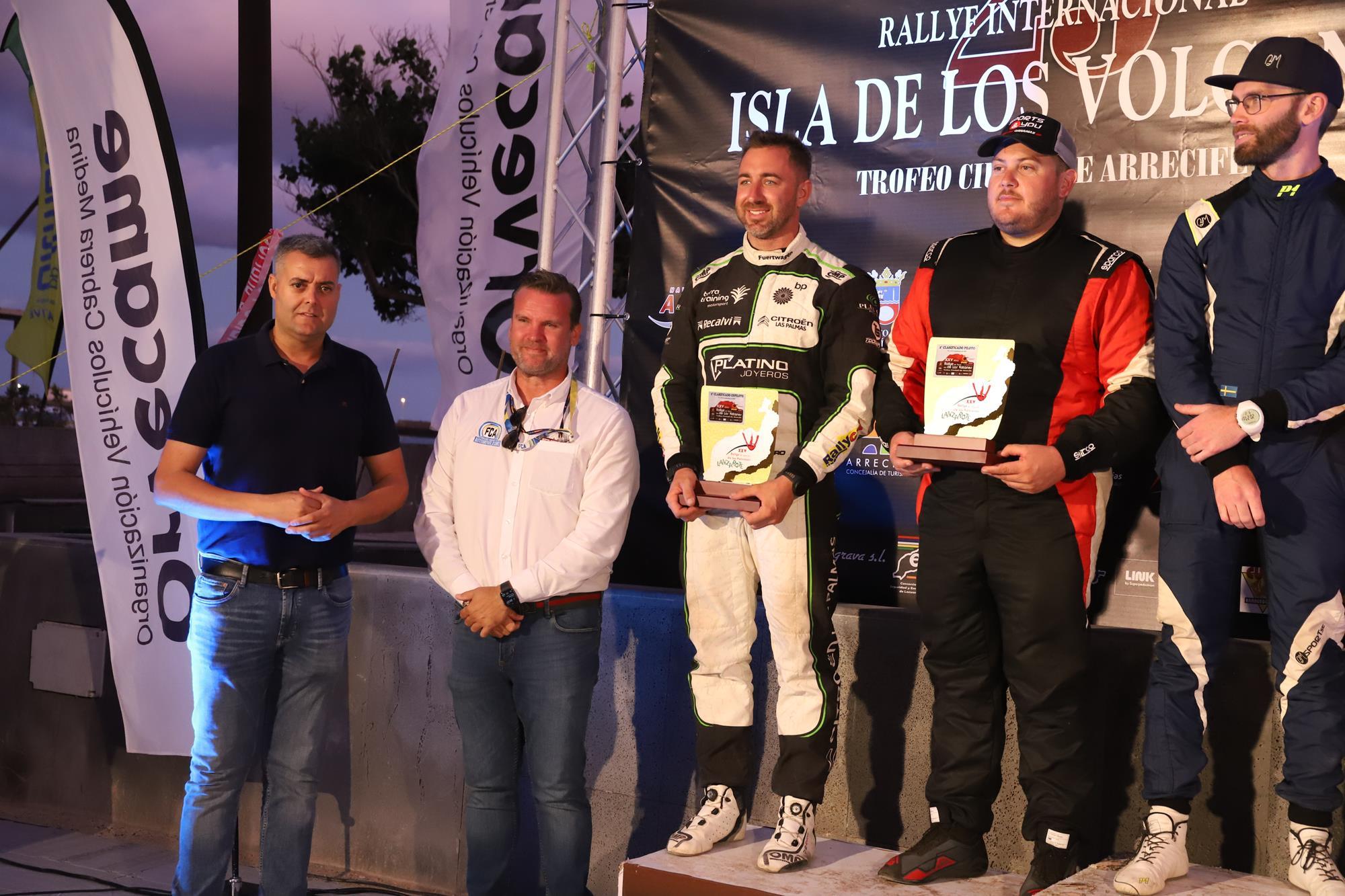 Entrega de trofeos del XXV Rallye Tierra isla de los Volcanes Entrega de trofeos del XXV Rallye Tierra isla de los Volcanes