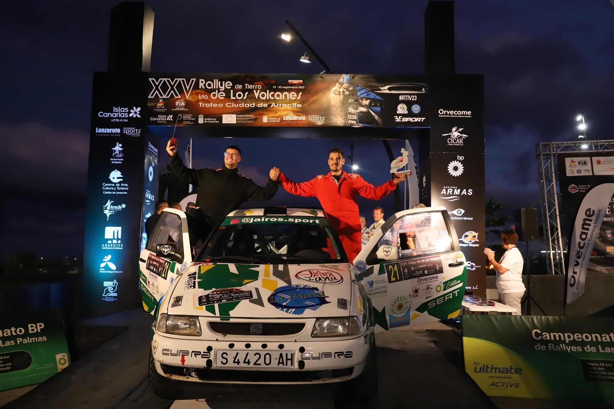 Entrega de trofeos del XXV Rallye Tierra isla de los Volcanes Entrega de trofeos del XXV Rallye Tierra isla de los Volcanes