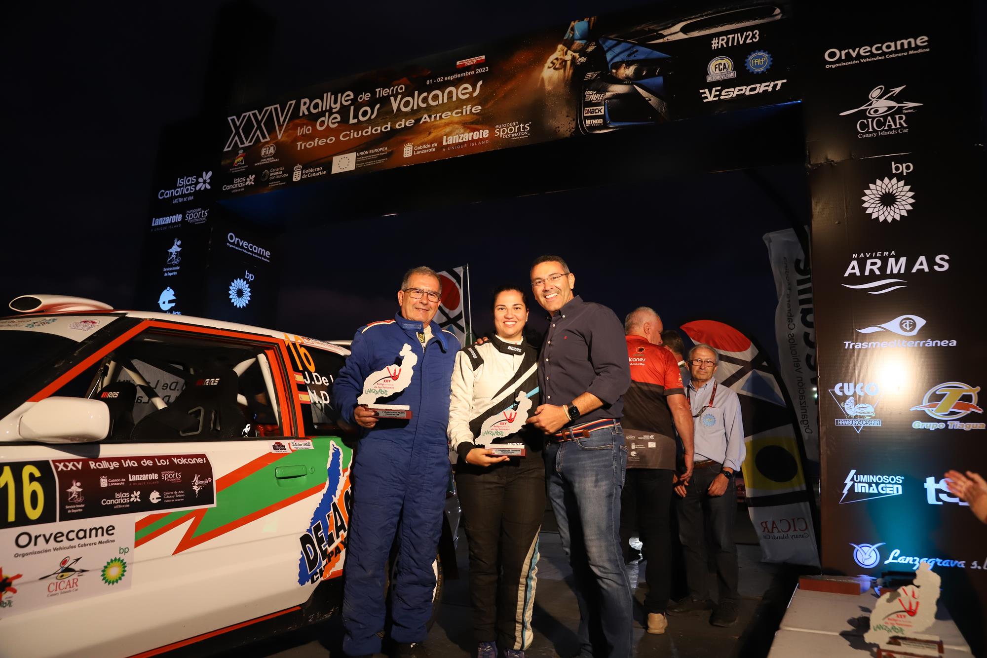 Entrega de trofeos del XXV Rallye Tierra isla de los Volcanes Entrega de trofeos del XXV Rallye Tierra isla de los Volcanes