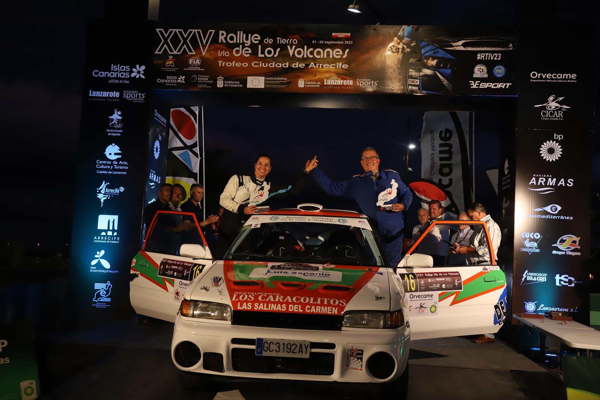 Entrega de trofeos del XXV Rallye Tierra isla de los Volcanes Entrega de trofeos del XXV Rallye Tierra isla de los Volcanes