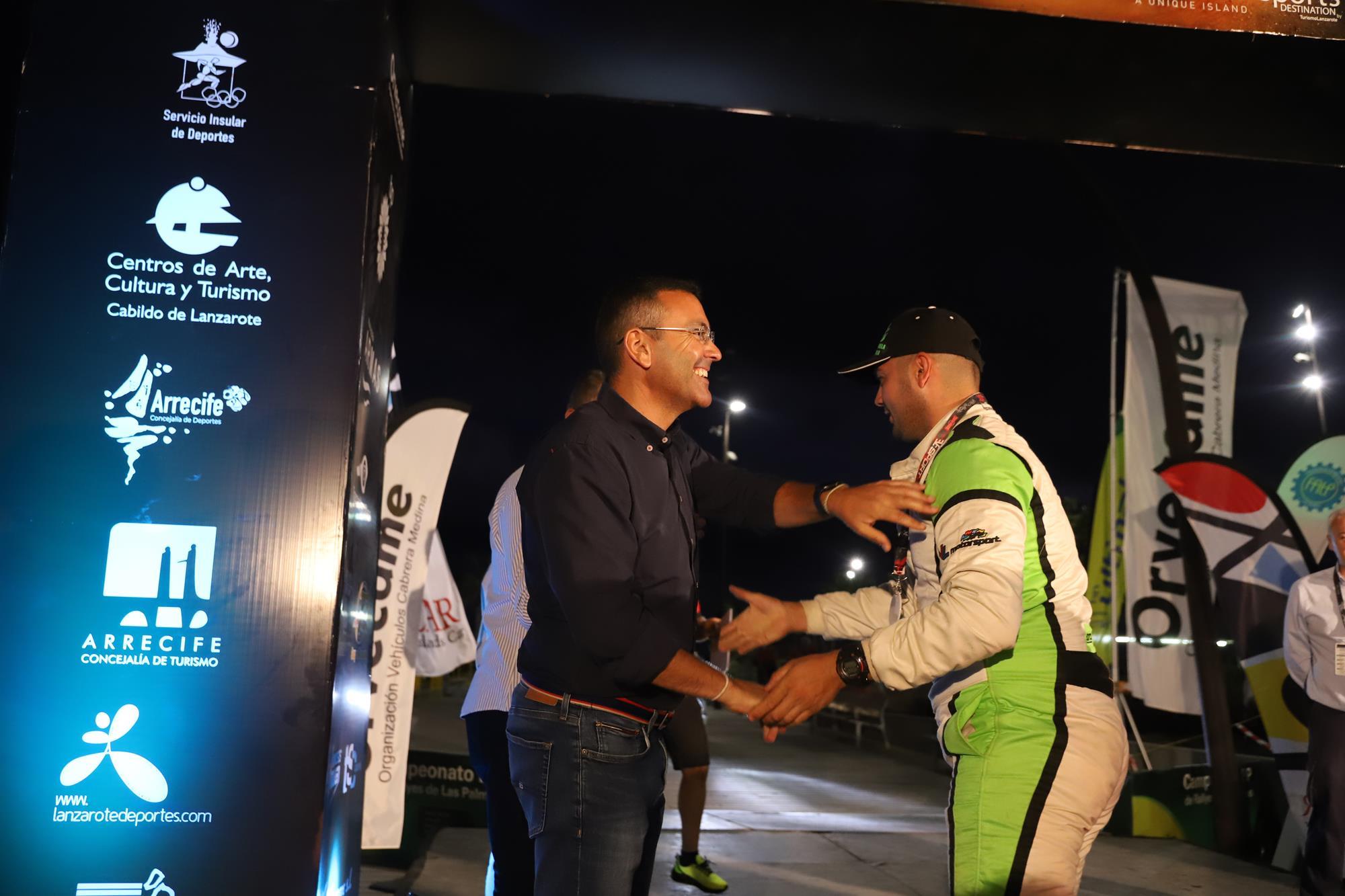 Entrega de trofeos del XXV Rallye Tierra isla de los Volcanes Entrega de trofeos del XXV Rallye Tierra isla de los Volcanes