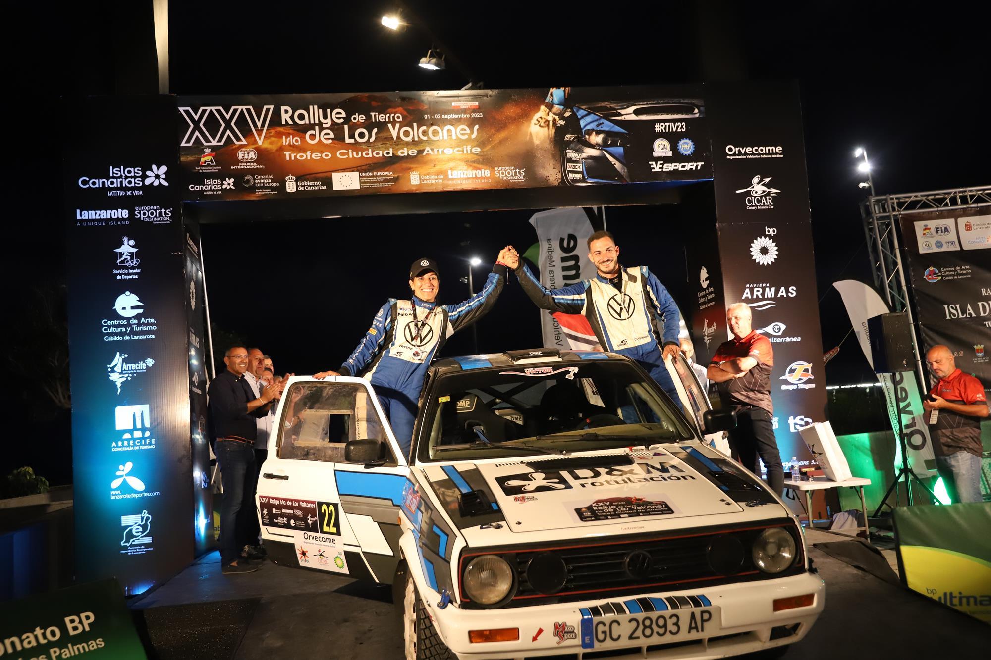 Entrega de trofeos del XXV Rallye Tierra isla de los Volcanes Entrega de trofeos del XXV Rallye Tierra isla de los Volcanes
